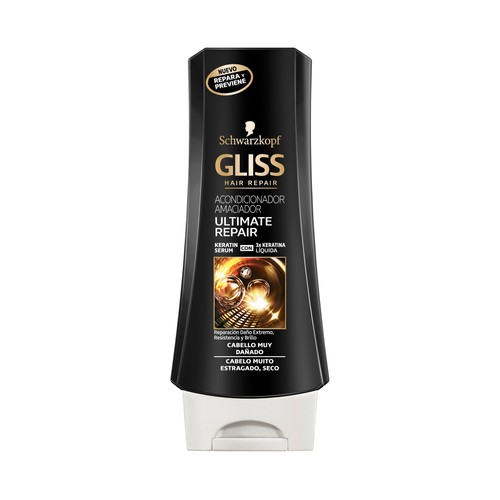 GLISS Acondicionador ultra reparador para cabello muy dañado y/o seco GLISS Ultimate repair de Schwarzkopf 200 ml.