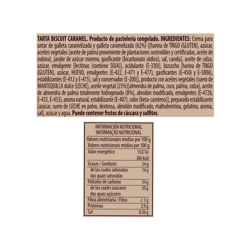 SAN MARTÍN Tarta de galleta biscuit 400 g. 