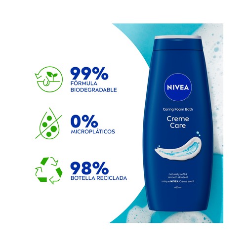 NIVEA Creme care Gel textura crema para ducha o baño 650 ml.