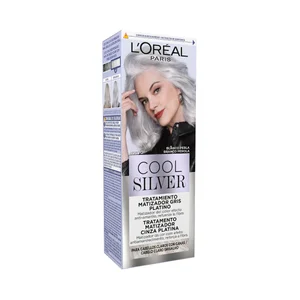 L´ORÉAL PARIS Cool silver tono blanco perla Tratamiento matizador gris platino.