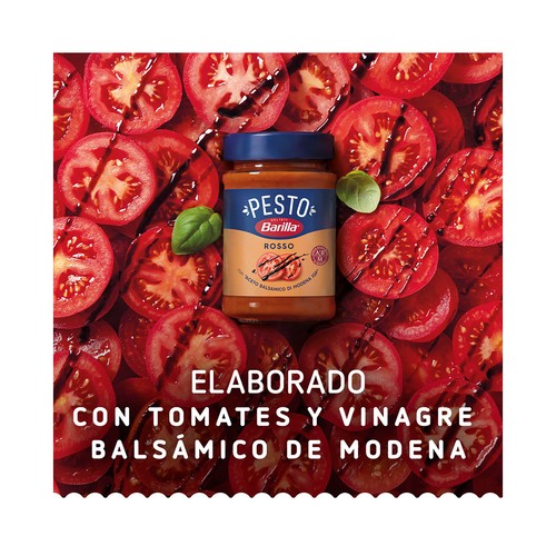 BARILLA Salsa Pesto rosso con aceite balsámico de módena BARILLA 200 g.