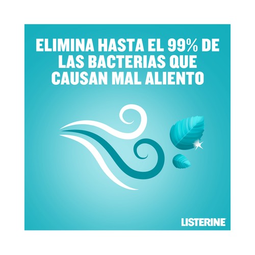LISTERINE Enjuague bucal de uso diario con sabor s mentol LISTERINE 500 ml.