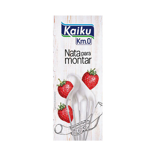 KAIKU Nata líquida (35 % de materia grasa) para montar KAIKU Km. 0 200 ml.