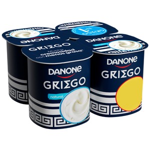 Imagen de DANONE Yogur griego natural con un 30% menos de grasa 4 x 110 g.