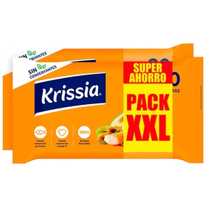 Imagen de KRISSIA Barritas de surimi 2 x 20 uds. 2 x 300 g. 48 uds 720 g.