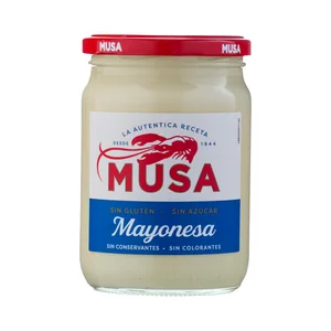 MUSA Mayonesa, sin conservantes ni colorantes frasco de 450 ml.