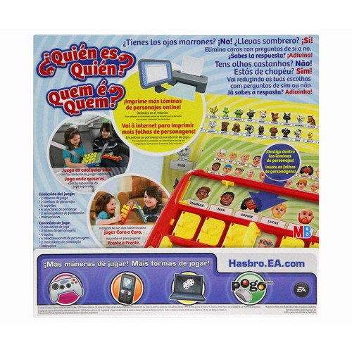 Juego de mesa ¿Quién es Quién?, 2 jugadores HASBRO.