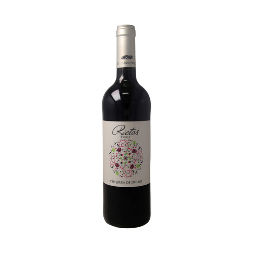 RIETOS  Vino tinto roble con D.O. Ribera del Duero RIETOS botella de 75 cl.