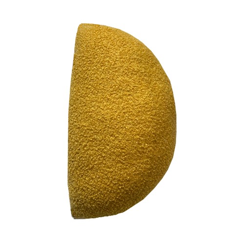 Cojín silueta Ciao Bella color limón 40cm diámetro 100% poliéster. ACTUEL