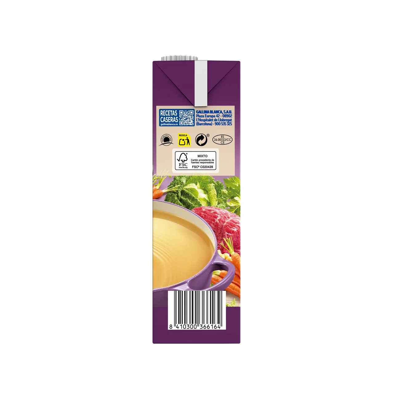100% Natural Caldo casero escudella 1 l.