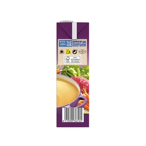 GALLINA BLANCA 100% Natural Caldo casero escudella 1 l.