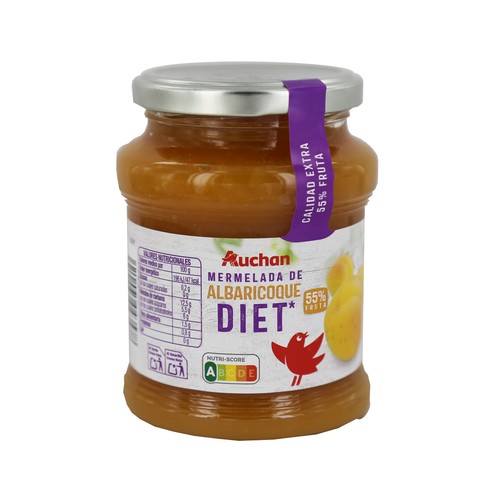 Mermelada de albaricoque Diet sin azúcares añadidos PRODUCTO ALCAMPO 350 gr.