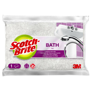 Imagen de SCOTCH-BRITE Bath Estropajo de fibra para una limpieza delicada, especial baños.