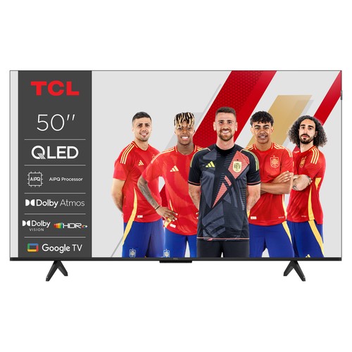 Televisión 127 cm (50") QLED TCL 50P7K, 4K, Ultra HD, GOOGLE TV, HDR10 H, Dolby Vision, SMART TV, 3 HDMI.