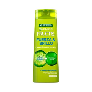 FRUCTIS Champú fortificante sin parabenos, para cabellos normales FRUCTIS Fuerza y brillo de Garnier 360 ml.