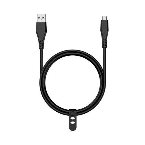 Cable USB A a USB C QILIVE 600183370, longitud 1,2 metros, color negro.