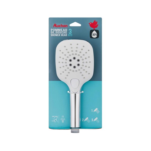 Alcachofa de ducha, 3 funciones, PRODUCTO ALCAMPO.