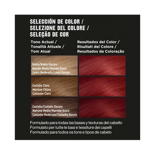 REVLON Colorstay Coloración permanente tono 6.6 Rojo intenso.
