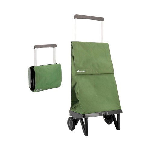 Carro rolser plegable 2 ruedas 40 litros verde. ROLSER