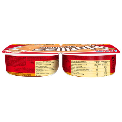 KALISE Natillas de caramelo elaboradas sin gluten KALISE 2 x 135 g.