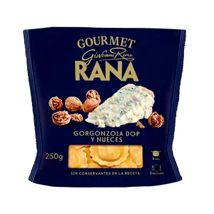 RANA Tortellini de pasta fresca la huevo, rellenos de gorgonzola DOP y nueces RANA Gourmet 250 g.