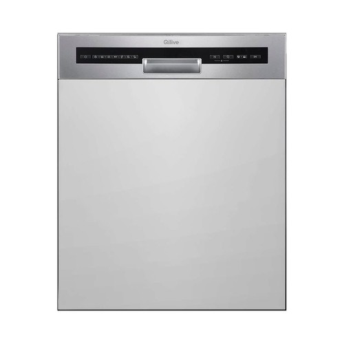 Lavavajillas integrable panelable QILIVE Q-6594 capacidad: 14 servicios, clasificación energética: D, H: 81,5cm, A: 60cm, F: 59,8cm.
