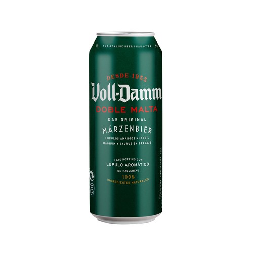 VOLL-DAMM Cerveza doble malta lata 50 cl.