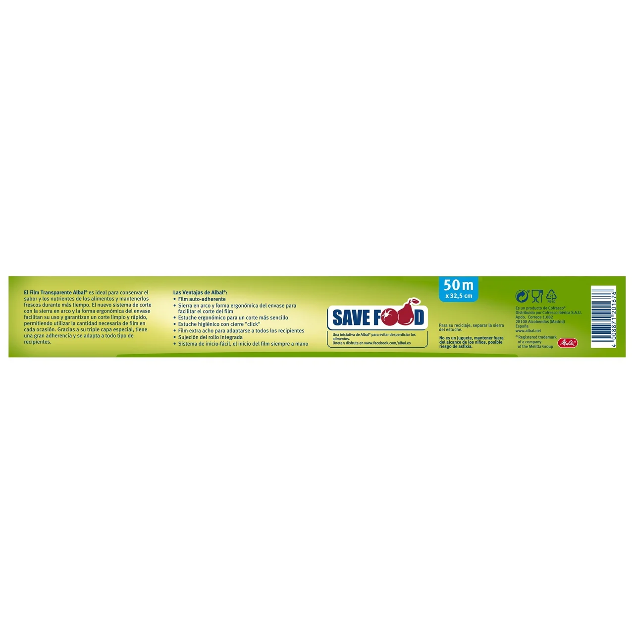 ALBAL Film transparente ALBAL 50 mts.