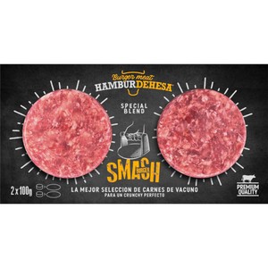 Burger meat de vacuno 2 x 100 g.