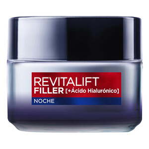 L´ORÉAL PARIS Crema anti-edad y rellenadora de noche con ácido Hialurónico L'ORÉAL PARIS Revitalift filler 50 ml.