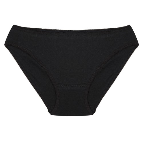 Braga baja de algodón RMC, color negro, talla M.