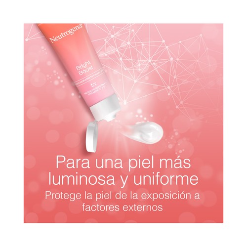 NEUTRÓGENA Bright boost Fluido (crema) facial hidratante con FPS 30 (medio) para todo tipo de pieles 50 ml.
