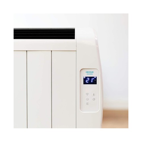 Emisor térmico CECOTEC ReadyWarm 1800 Thermal Connected, Wi-Fi, 1200W, 8 elementos, pantalla Led.