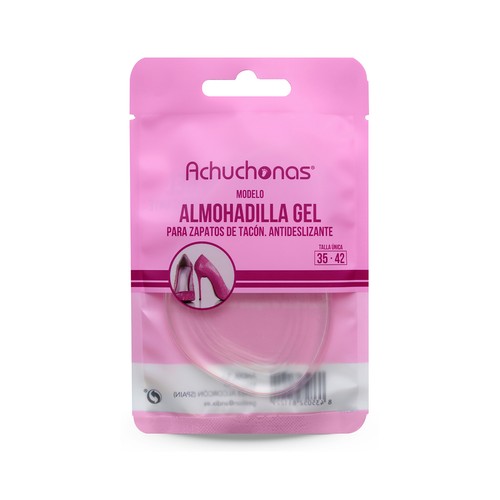 Almohadilla gel para zapatos de tacón ACHUCHONAS, antideslizante, talla 35/42.