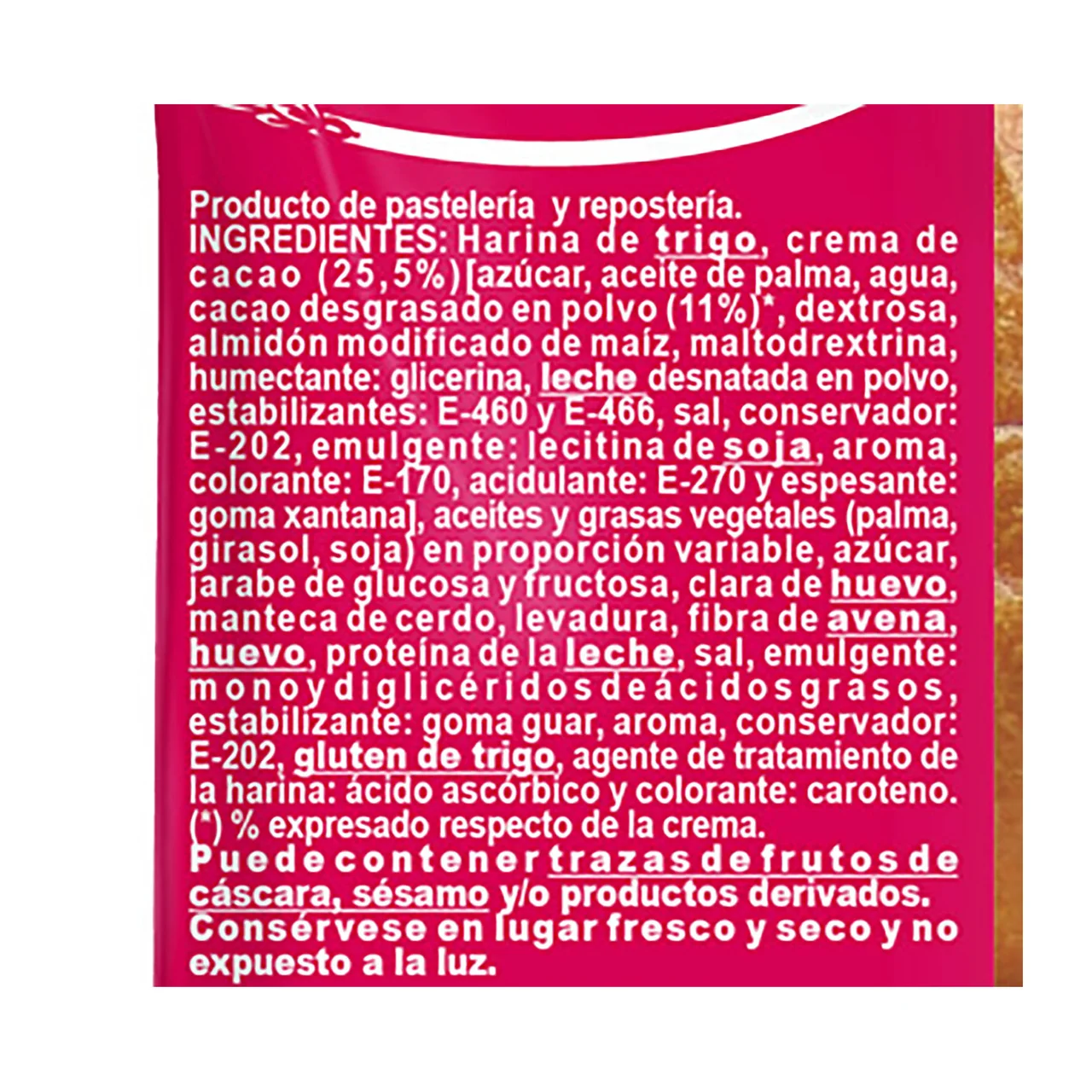 Napolitanas de cacao 6 uds x 240 g.
