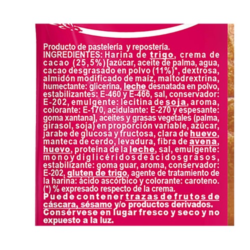 VICKY FOODS Napolitanas de cacao 6 uds x 240 g.