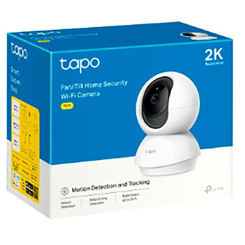 Cámara Wi-Fi vigilancia inteligente de interior TP-LINK Tapo TC71, detección movimiento,  2304 x 1296 Pixeles, visión nocturna.