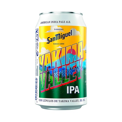 SAN MIGUEL IPA YAKINA VALLEY Cerveza rubia 33 cl.