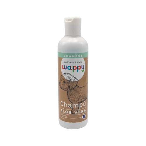 WAPPY Champú para perro de aloe vera, 250 ml.