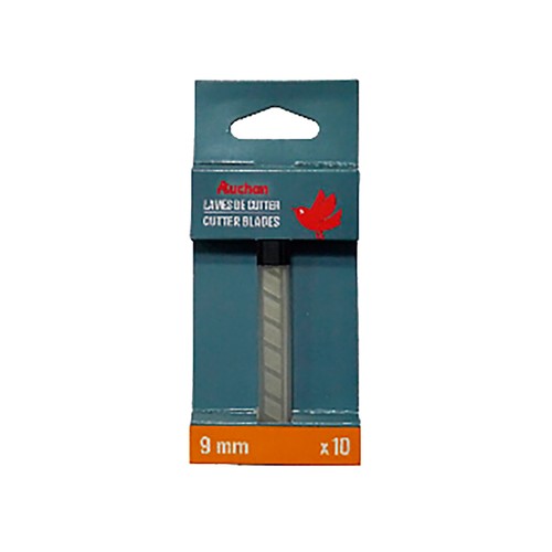 Hojas de cutter de 9 mm, 10 unidades, ALCAMPO.
