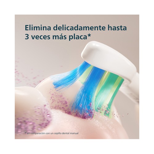 Cepillo de dientes eléctrico PHILIPS Sonicare Serie 2100 HX4021/04, 2 velocidades, temporizador.