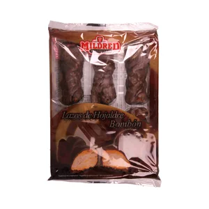 MILDRED Lazos de hojaldre con chocolate 6 uds. 240 gr,