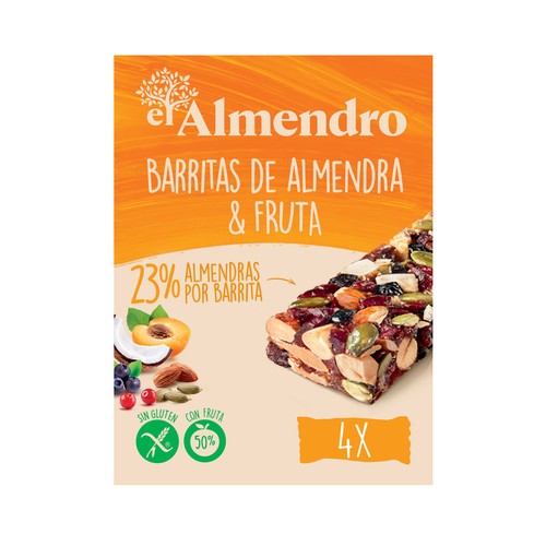 EL ALMENDRO Barrita cocktail de fruta 4 uds x 35 g.