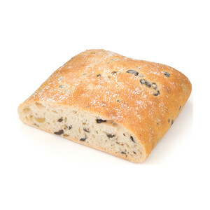 Imagen de Chapata de aceitunas verdes y negras.