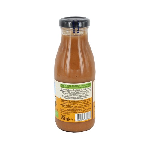 ALCAMPO ECOLÓGICO Bebida pre entreno con frutas, zanahoria y arroz 250 ml.