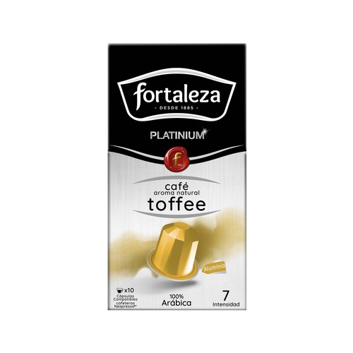 FORTALEZA PLATINIUM Café en cápsulas con aroma toffee I7, 10 uds.