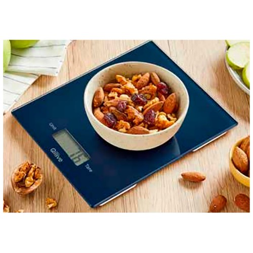Balanza de cocina electrónica QILIVE Q5211, color azul.