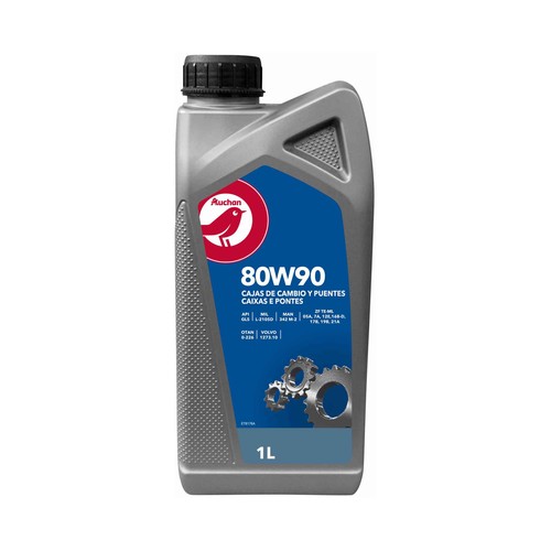 Lubricante para transmisiones, 80W90, 1 litro, PRODUCTO ALCAMPO.