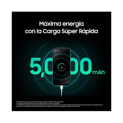 SAMSUNG Galaxy A15 negro, 128GB + 4GB Ram, móvil 16,5cm (6,5"). SM-A155FZKDEUB