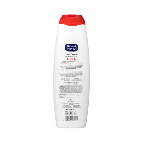 NATURAL HONEY Skin expert urea Gel regenerador con urea, para pieles muy secas 600 ml.